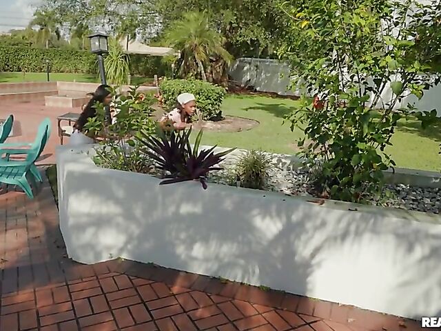 Hazel Grace & Sophia Leone - Ebony and latina have interracial FFM 3some