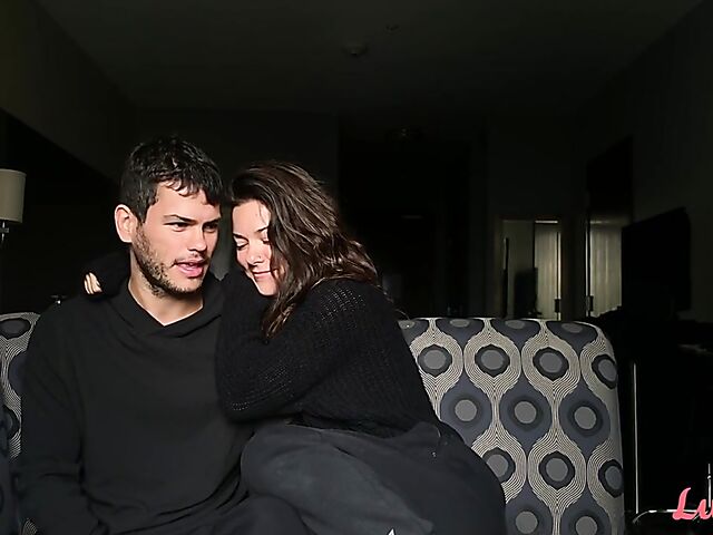 Sensual slow fuck outside with Ava and Aaron