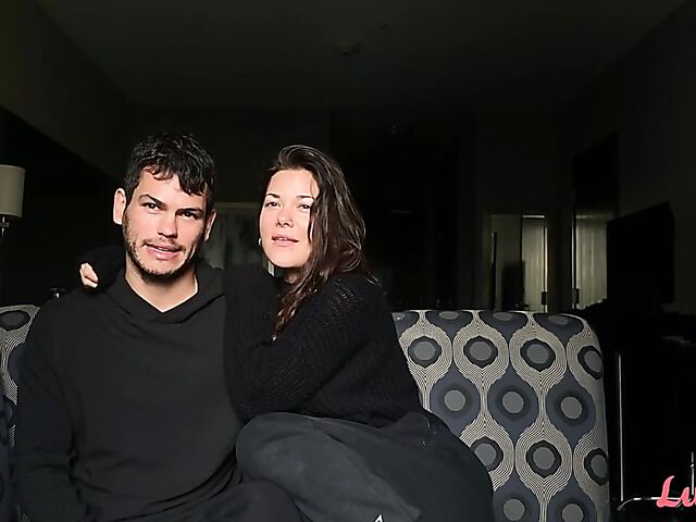 Sensual slow fuck outside with Ava and Aaron