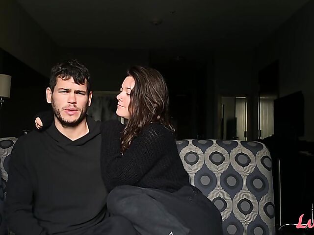 Sensual slow fuck outside with Ava and Aaron