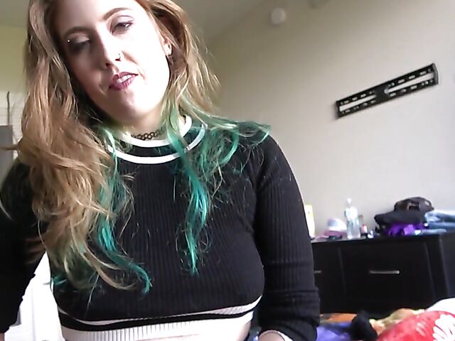 POV fuck with pierced PAWG stepsis Electra Rayne