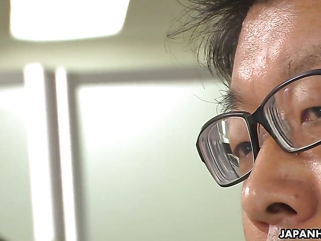 Reiko Kobayakawa - Big tits Japanese secretary in pantyhose gets vibrated in the office