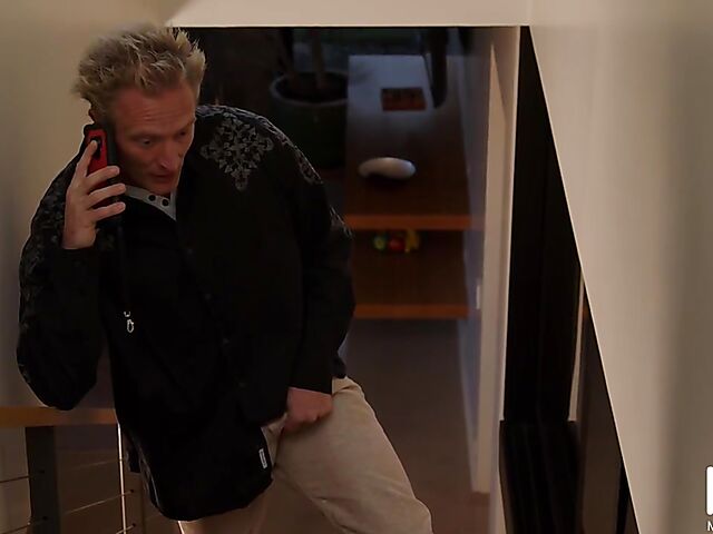 Skinny teen blonde Scarlett Hampton fucks in stockings