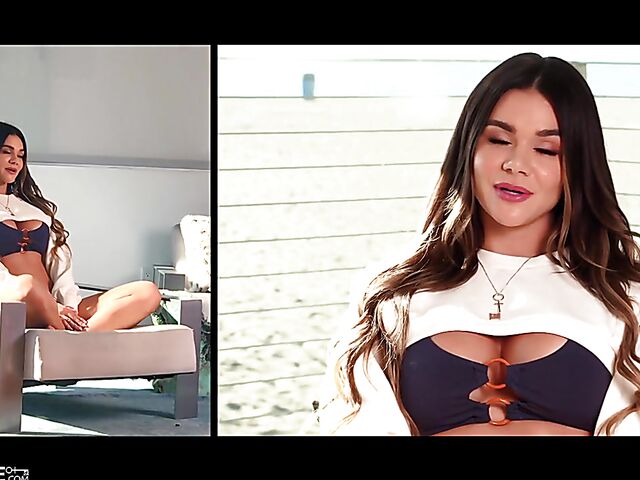 Tahlia Paris is a hot glamour babe with sexy tits!