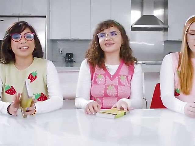 1 cock for 3 girls featuring Ozzy Sparx, Harper Red and Naudi Nala