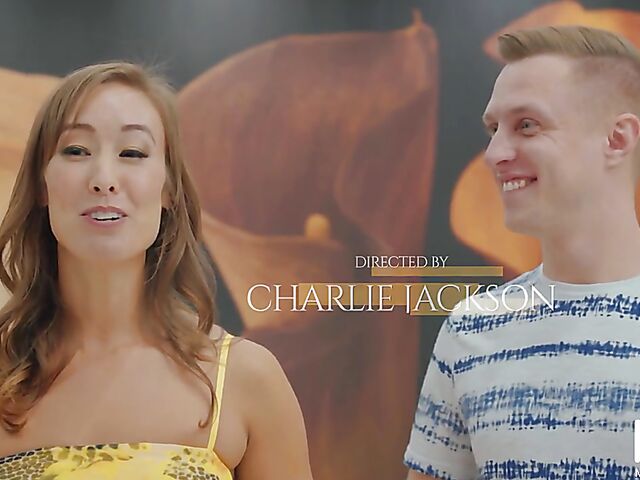 Skinny asian MILF Christy Love plays sex games and squirts with Alex Mack