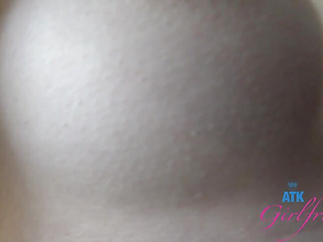 Tattooed Pearl Sage's very hairy pussy from your point of view