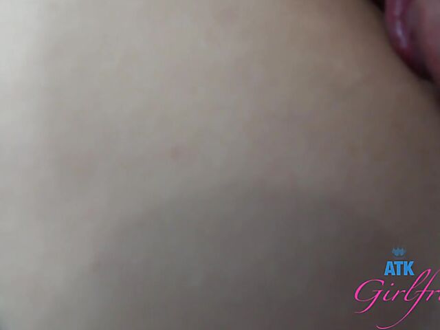 Tattooed Pearl Sage's very hairy pussy from your point of view