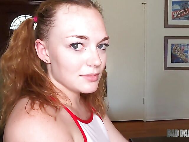 Bad daddy POV with curly redhead Samantha Reigns