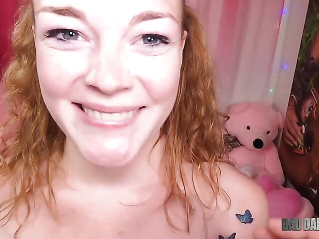 Bad daddy POV with curly redhead Samantha Reigns