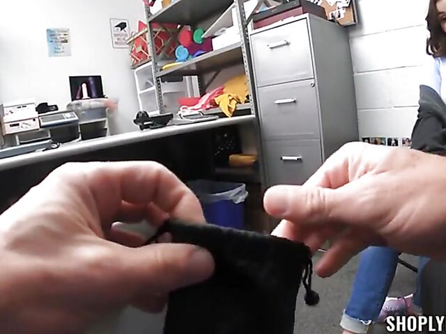 Leana Lovings - Teen strip search and sex with the loss prevention officer