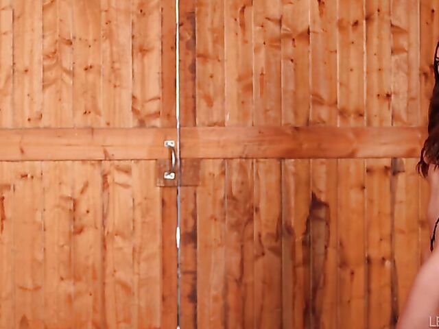 Black boots lesbian lovers Maddy May and April Olsen