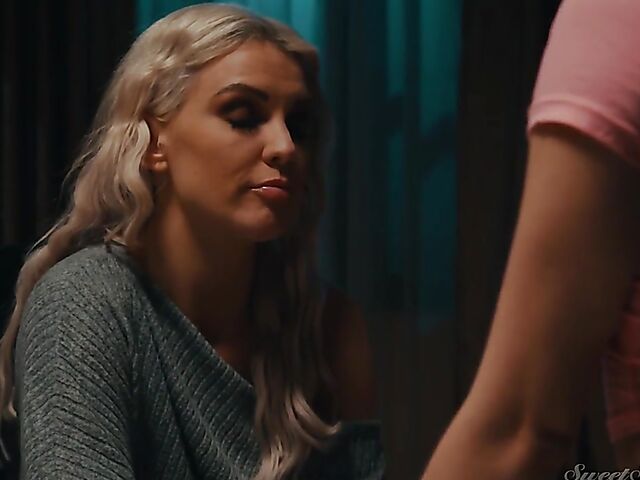 Lesbian sex after dark with Kenzie Taylor and Anna Clair Clouds