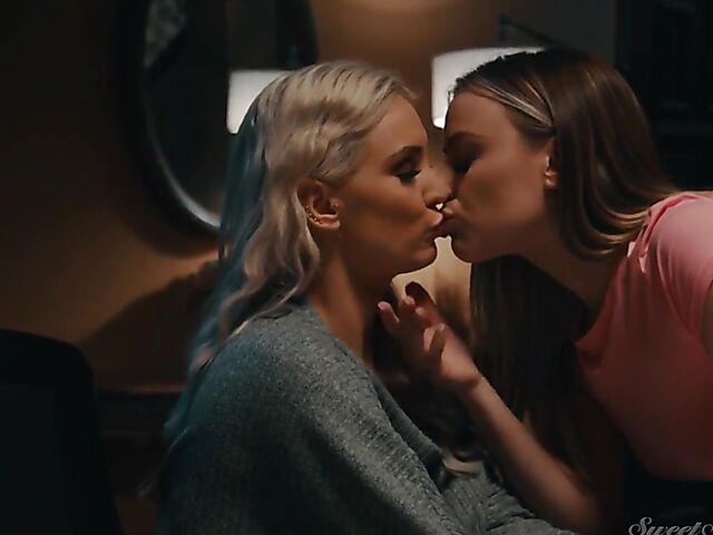 Lesbian sex after dark with Kenzie Taylor and Anna Clair Clouds
