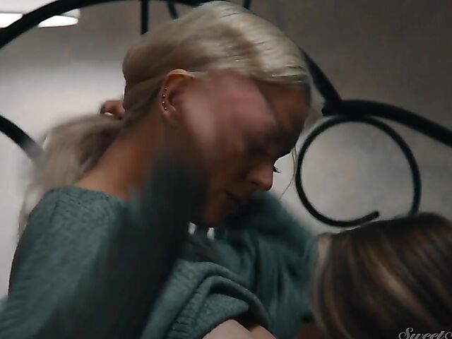 Lesbian sex after dark with Kenzie Taylor and Anna Clair Clouds