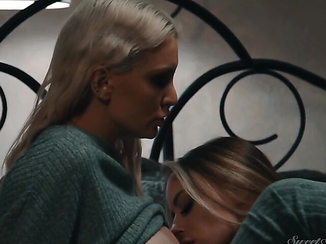 Lesbian sex after dark with Kenzie Taylor and Anna Clair Clouds