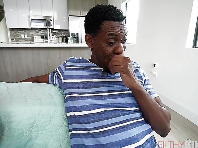 Harley King gives head to her new black step dad and gets pussy fucked