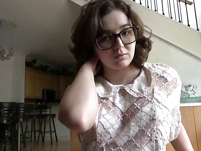 Leana Lovings - Cute stepsis with glasses POV style
