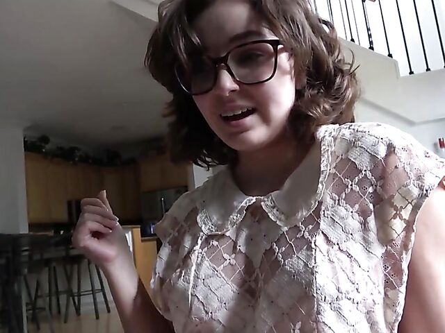 Leana Lovings - Cute stepsis with glasses POV style