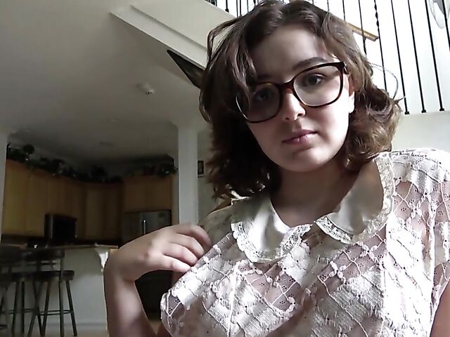 Leana Lovings - Cute stepsis with glasses POV style