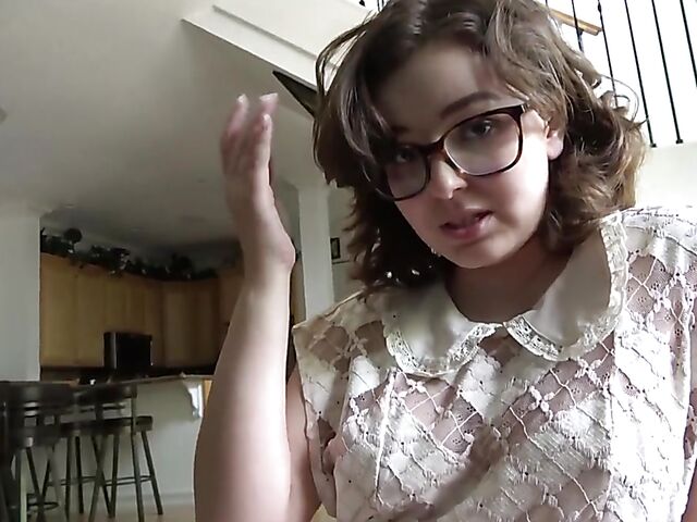 Leana Lovings - Cute stepsis with glasses POV style