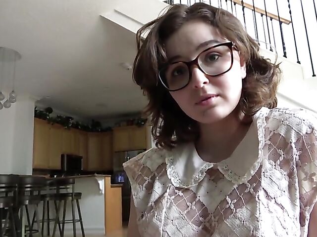 Leana Lovings - Cute stepsis with glasses POV style