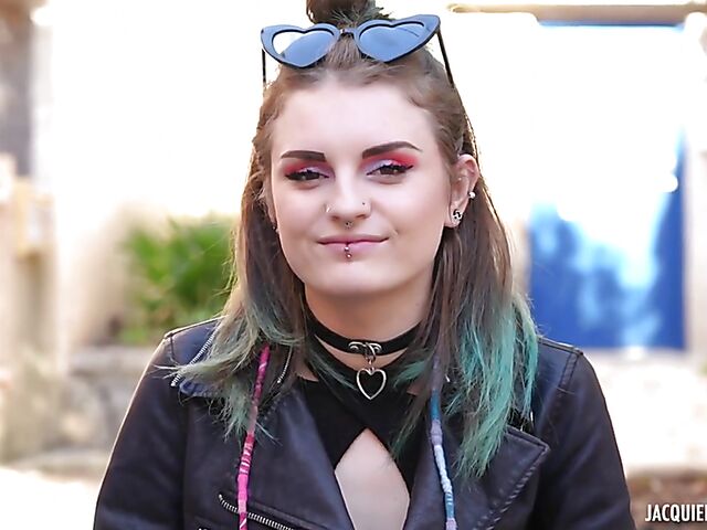 Anal sex with 21-year-old French alt girl Trixy