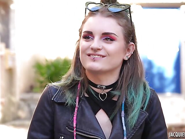 Anal sex with 21-year-old French alt girl Trixy