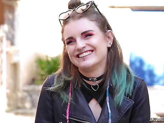 Anal sex with 21-year-old French alt girl Trixy