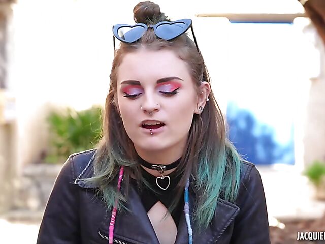 Anal sex with 21-year-old French alt girl Trixy