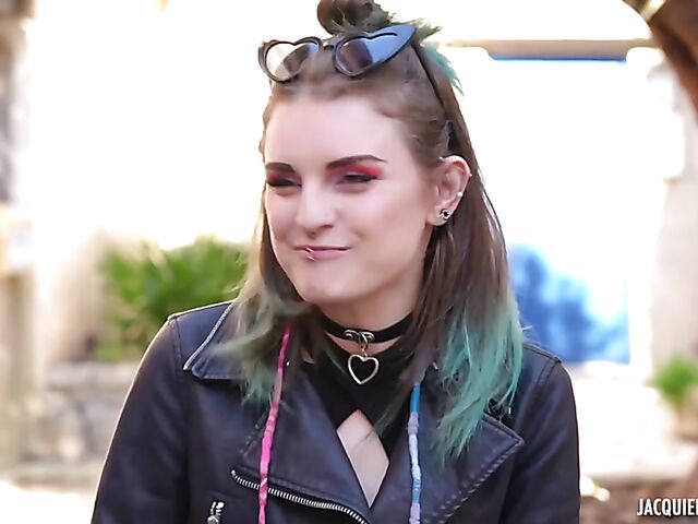 Anal sex with 21-year-old French alt girl Trixy