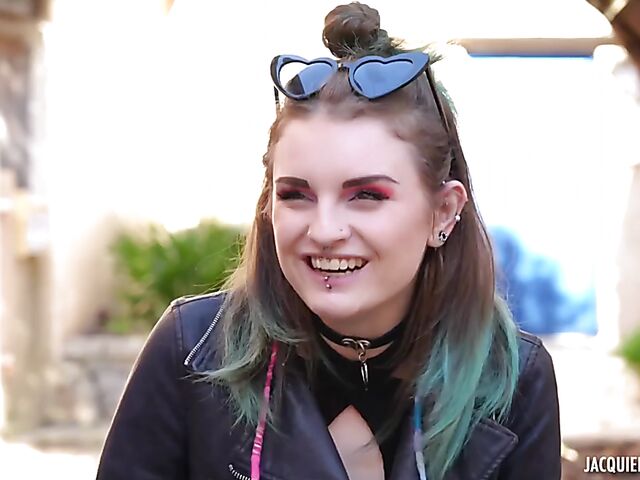 Anal sex with 21-year-old French alt girl Trixy