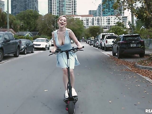 Blue dress fuck with big titty flashing girl Blake Blossom