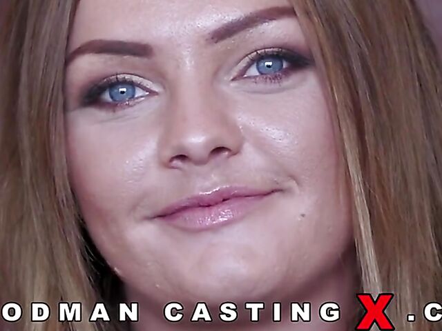 Woodman Casting X episode with blue-eyed Bella Green