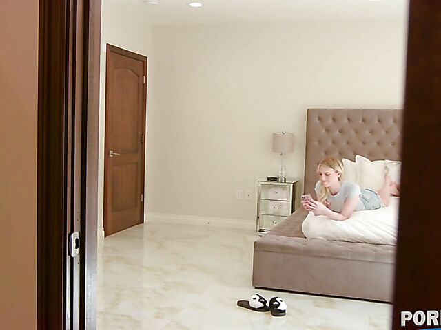 Horny blonde teen Melody Marks fucks everywhere