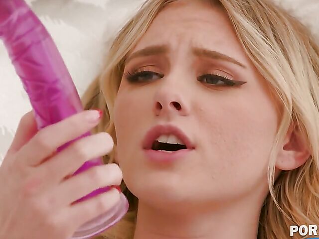 Horny blonde teen Melody Marks fucks everywhere