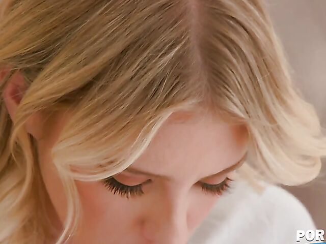 Horny blonde teen Melody Marks fucks everywhere