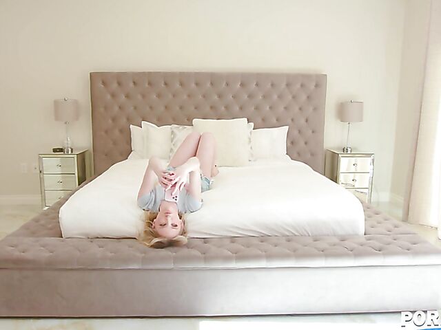 Horny blonde teen Melody Marks fucks everywhere