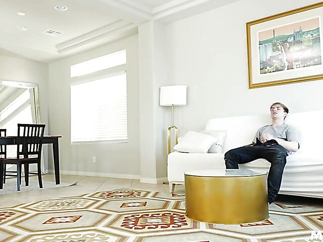 Mature MILF brunette Eliza Rae helps her stepson in time of need