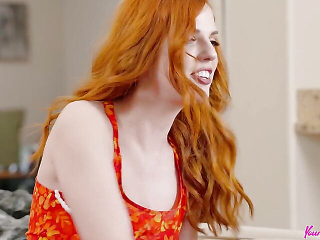 Madison Summers & Scarlett Mae - Blonde and redhead share cock