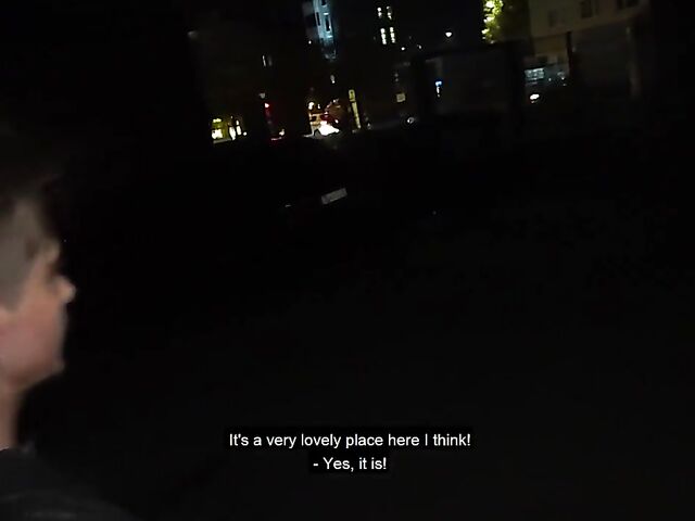 Short-haired German MILF Rubina gets a cock in the street