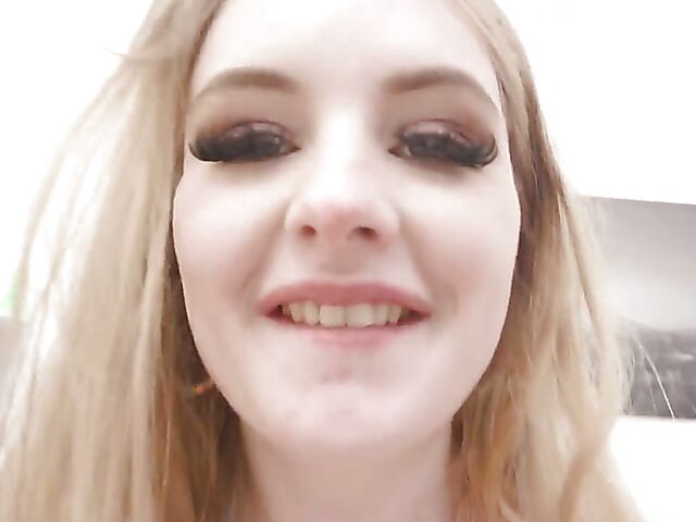 DAP gangbang in red stockings with pale blonde Baby Kxtten