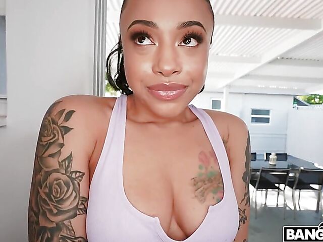 Naked cleaning and POV shagging with exotic maid Camila Reyez