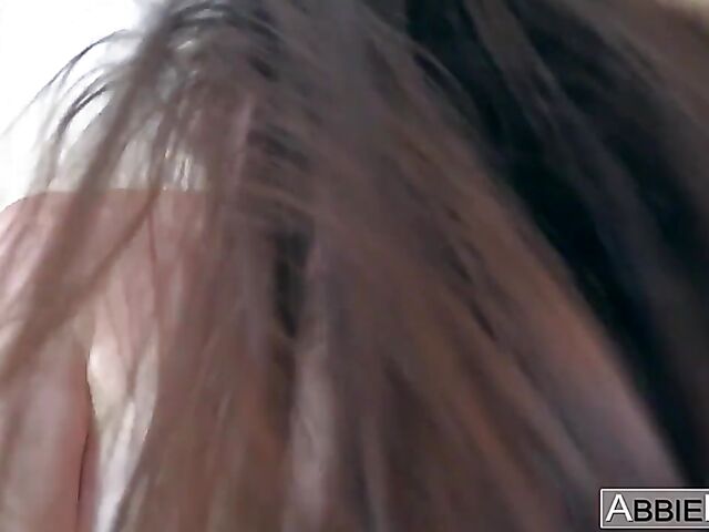 Passionate POV fucking and sucking in Abbie Maley's bedroom