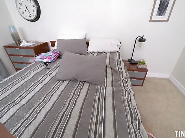 Petite blonde Minxx Marley sucks and fucks a dream cock