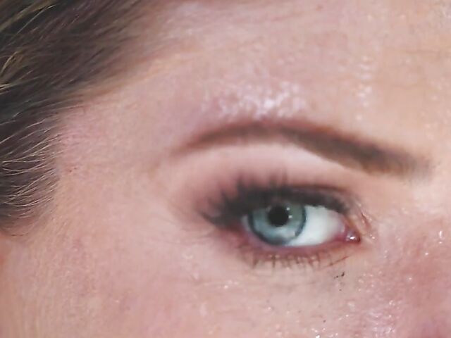 Interracial oil fuck in the bathroom with wet natural tits babe Riley Reign