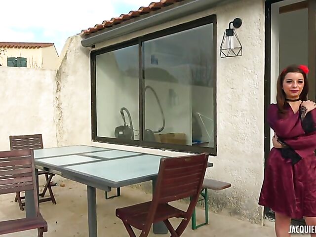 French DP in lingerie with nasty Mary Jane