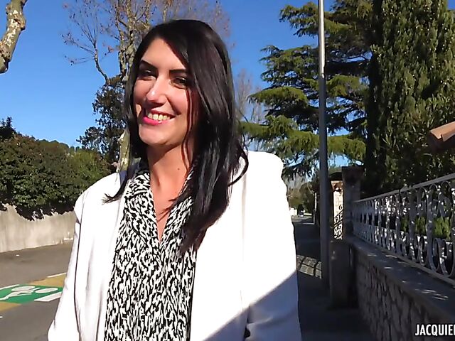 One guy and two shaved girls in stockings threesome with Ashley Morena and Jade