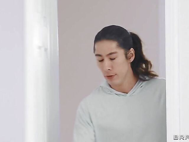 PIllow humping and big tits threesome in the bedroom with bouncing girls Alyx Star and Ava Sinclaire