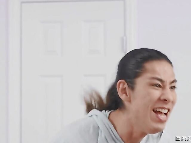 PIllow humping and big tits threesome in the bedroom with bouncing girls Alyx Star and Ava Sinclaire